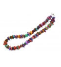 Multi-Coloured Rainbow Mother of Pearl  Necklace